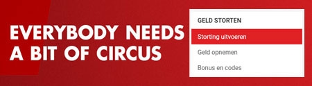 Hoe kan ik geld storten bij Circus Casino
