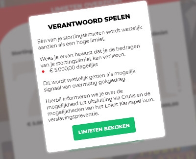 Informatie over speellimieten bij Nederlandse online casino's